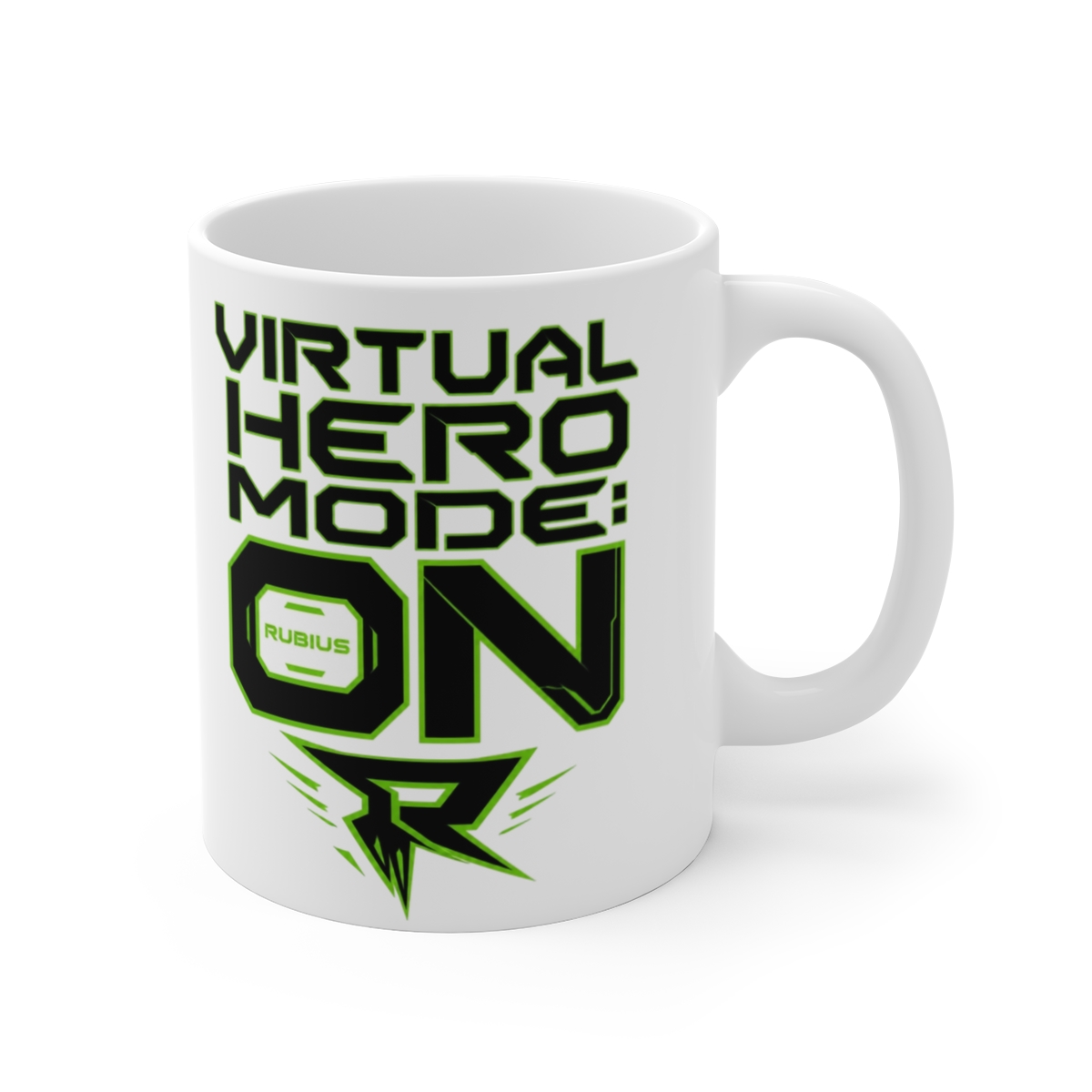 Rubius "Virtual Hero Mode: ON" White Mug - Official mugs merchandise