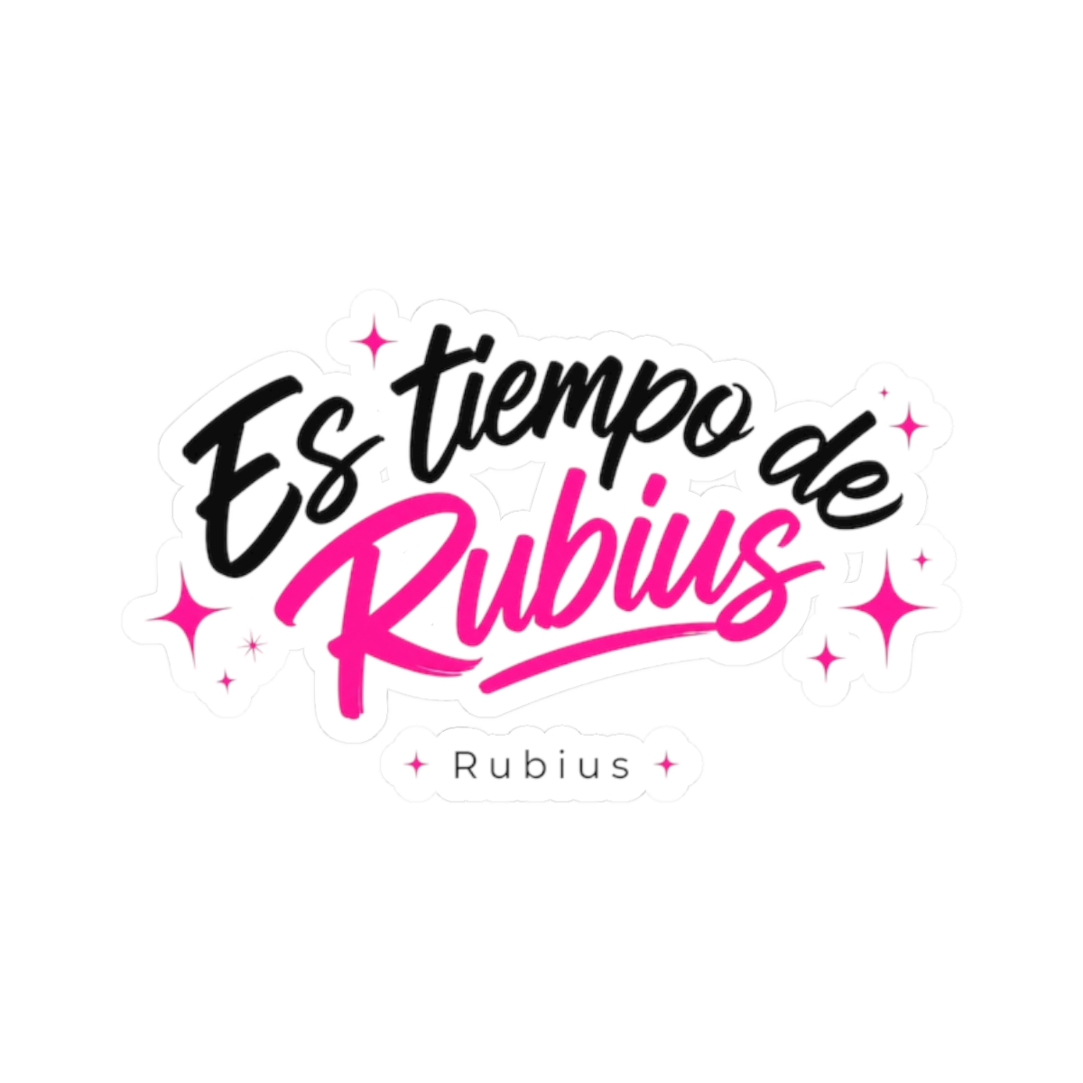 Rubius "Es tiempo de Rubius ✨" Sticker - Official stickers merchandise
