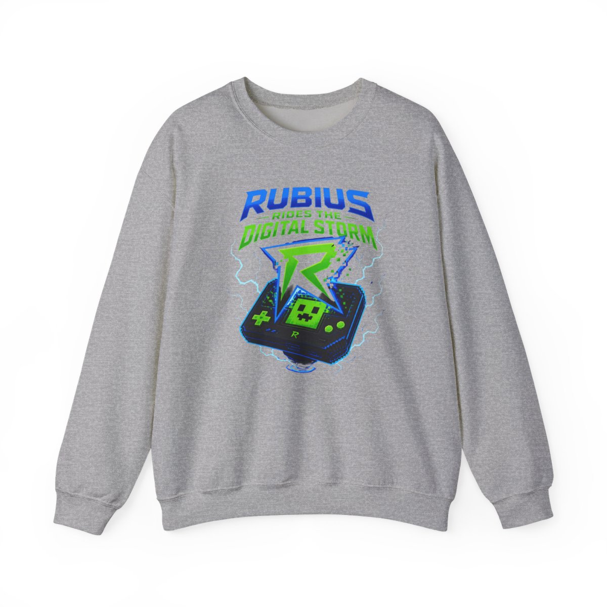 Rubius "Rubius Rides the Digital Storm" Crewneck - Official sweatshirts merchandise