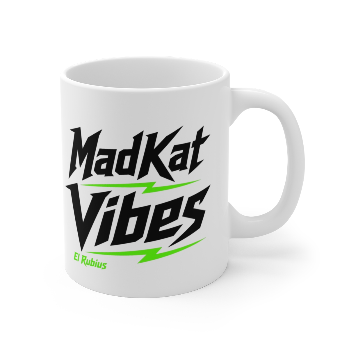 Rubius "MadKat Vibes" White Mug - Official mugs merchandise
