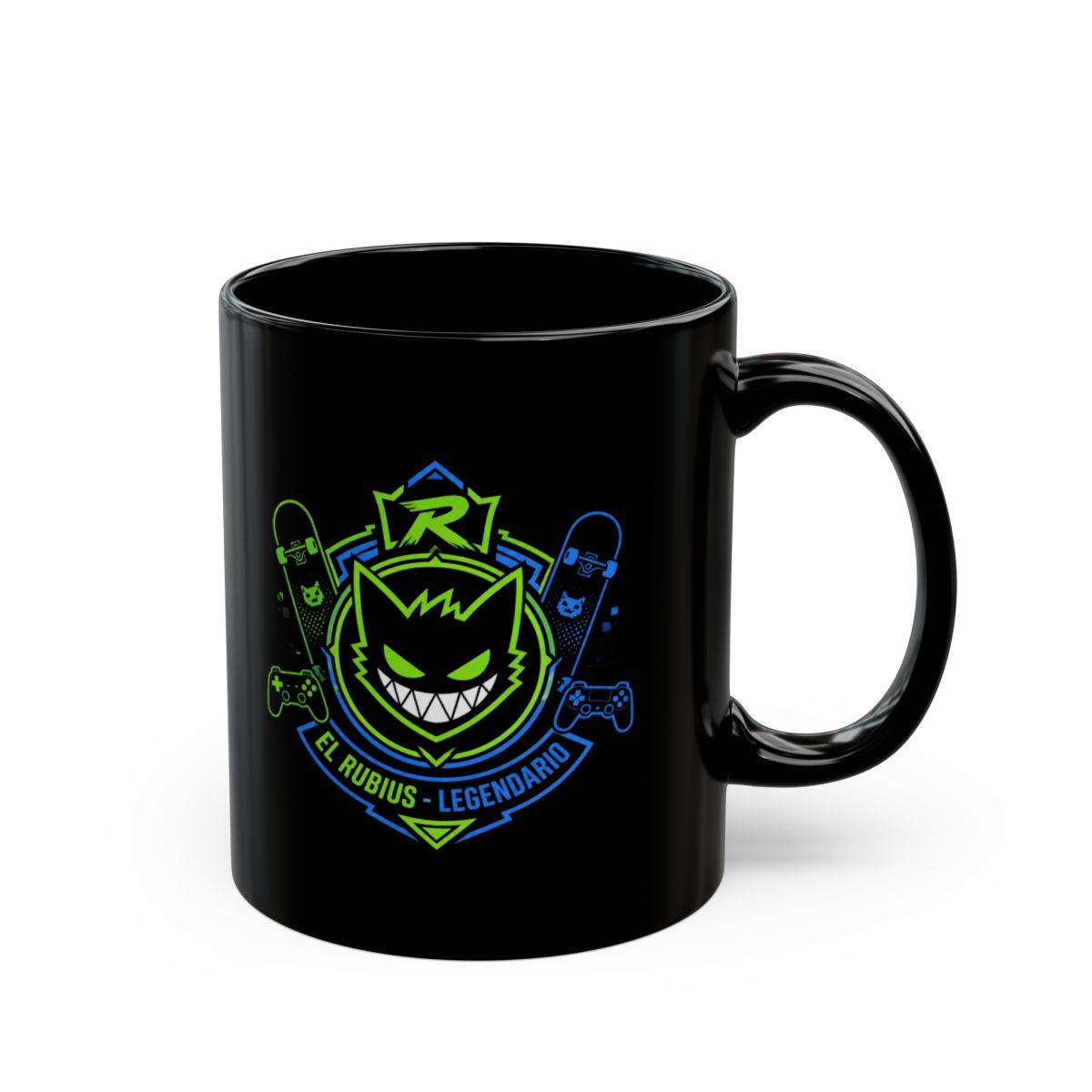 Rubius "El Rubius - Legendario" Black Mug - Official mugs merchandise