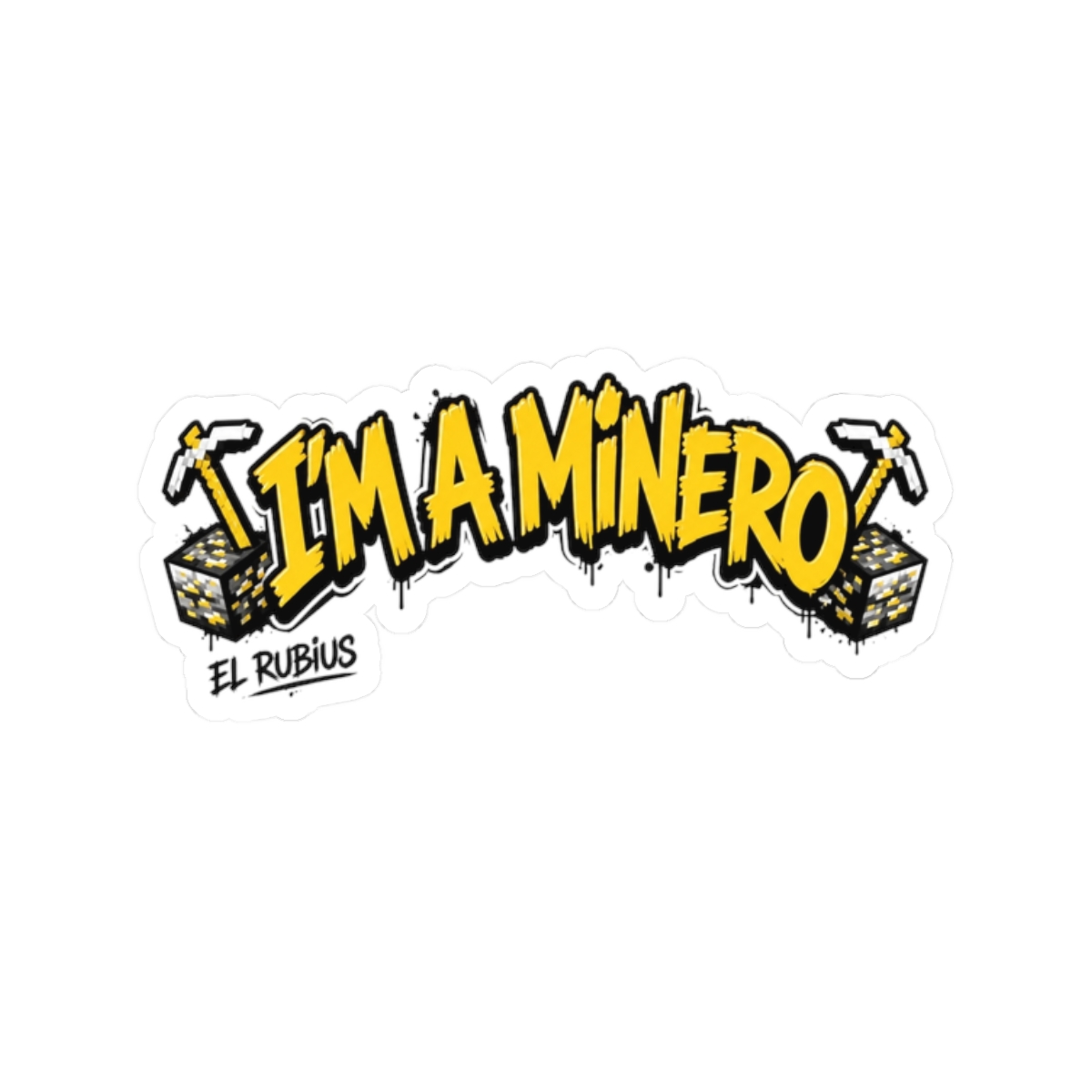 Rubius "m a Minero" Sticker - Official Stickers merchandise