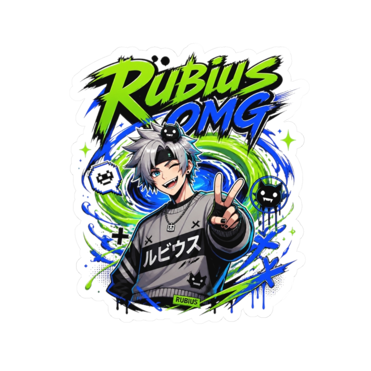 Rubius "s VTuber avatar" Sticker - Official stickers merchandise