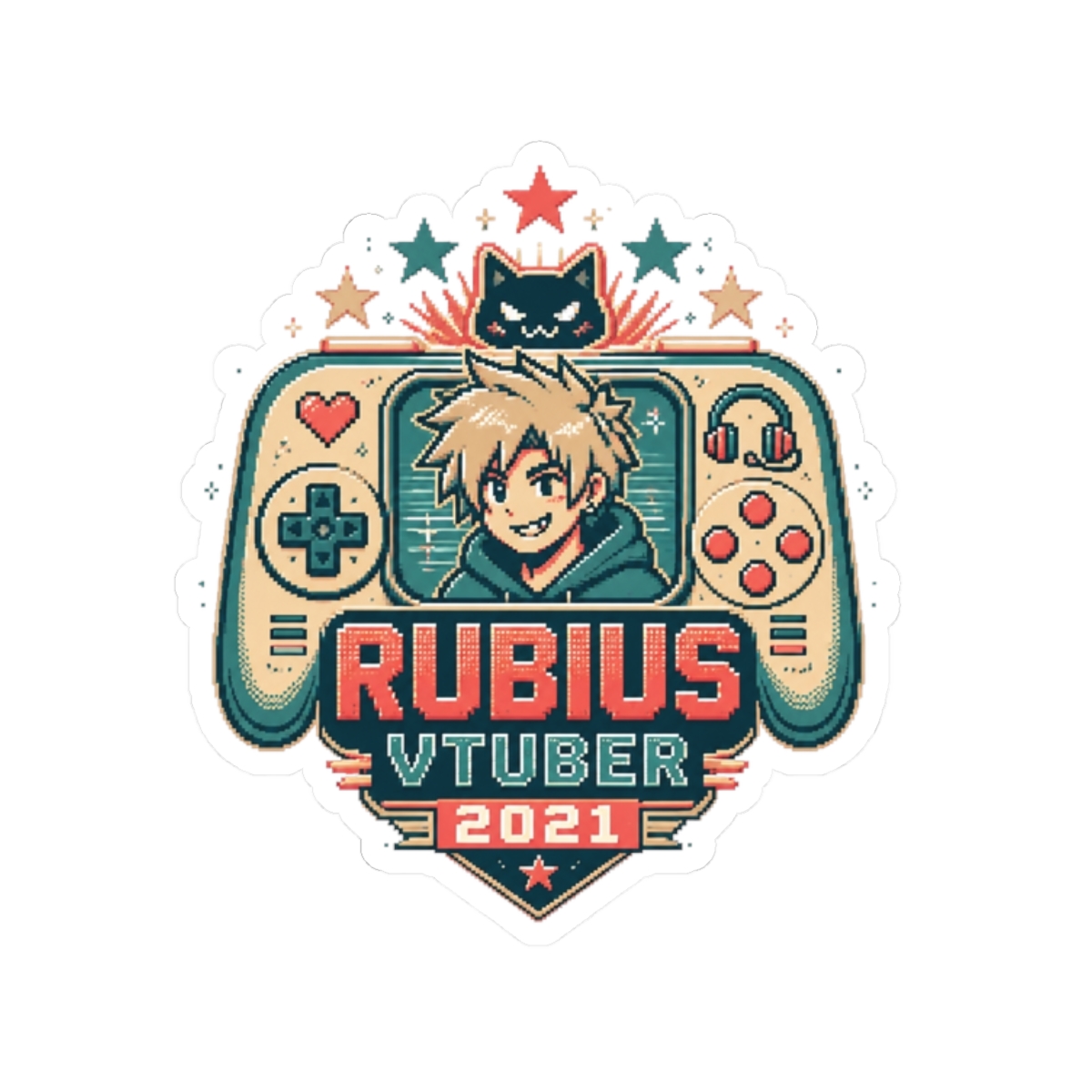 Rubius "Rubius VTuber 2021" Sticker - Official stickers merchandise